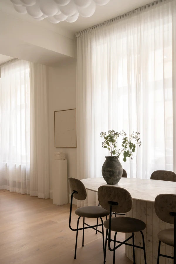 Elite sheer curtain - pure white