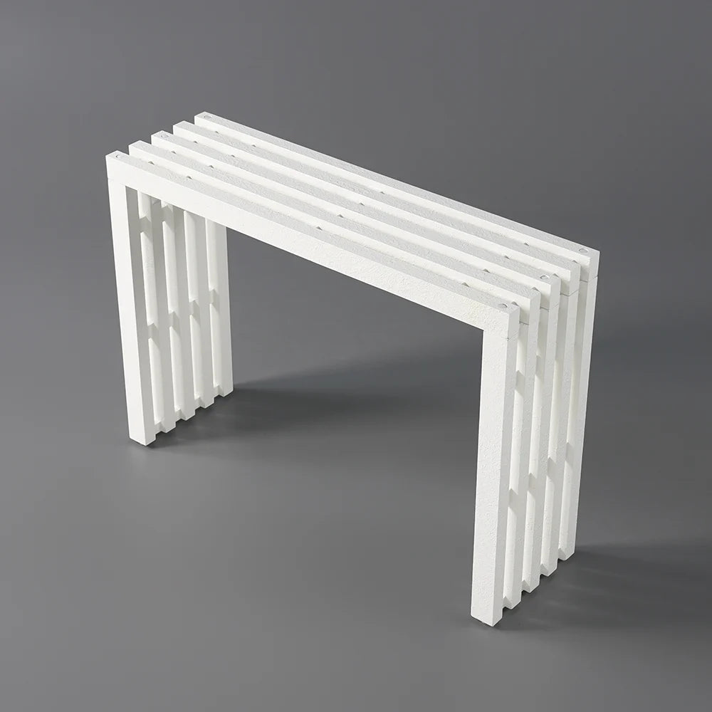 Mek White Console Table