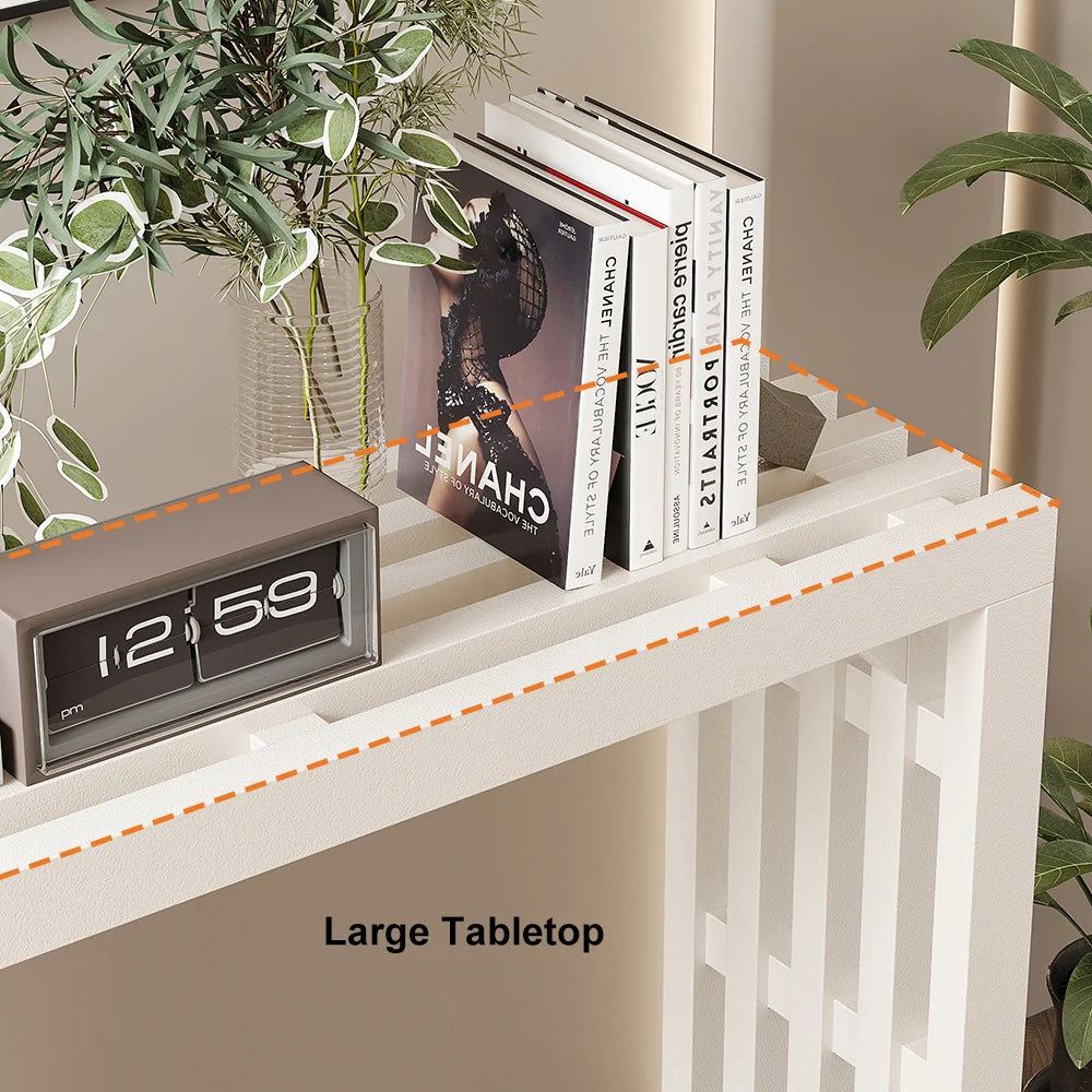 Mek White Console Table