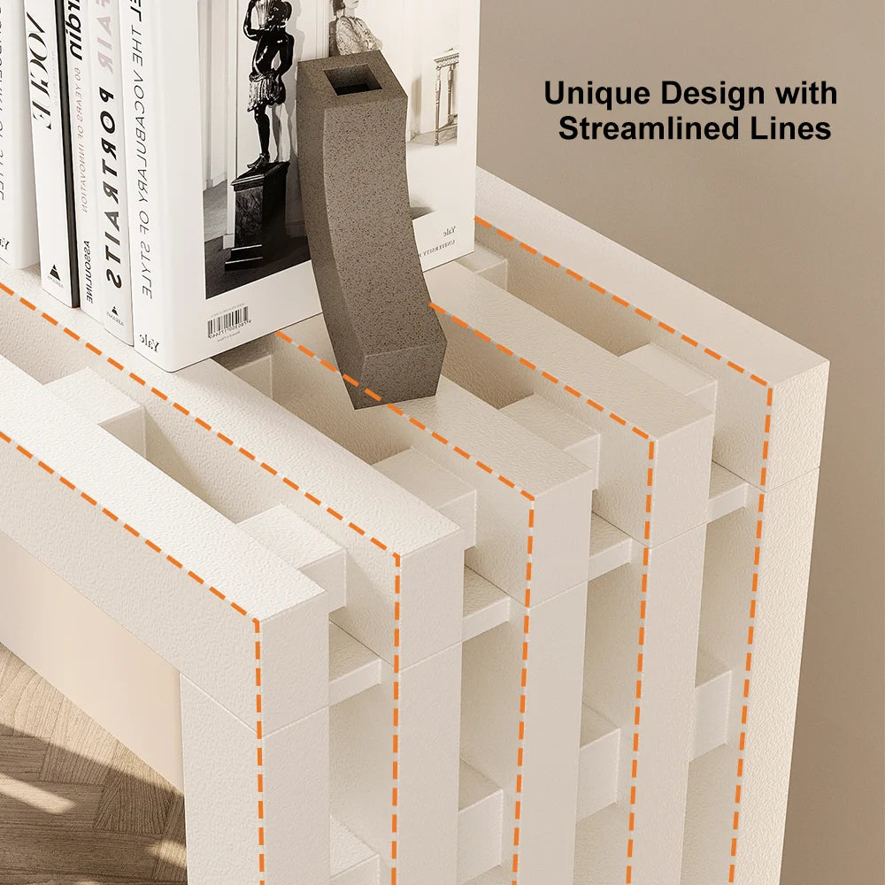 Mek White Console Table