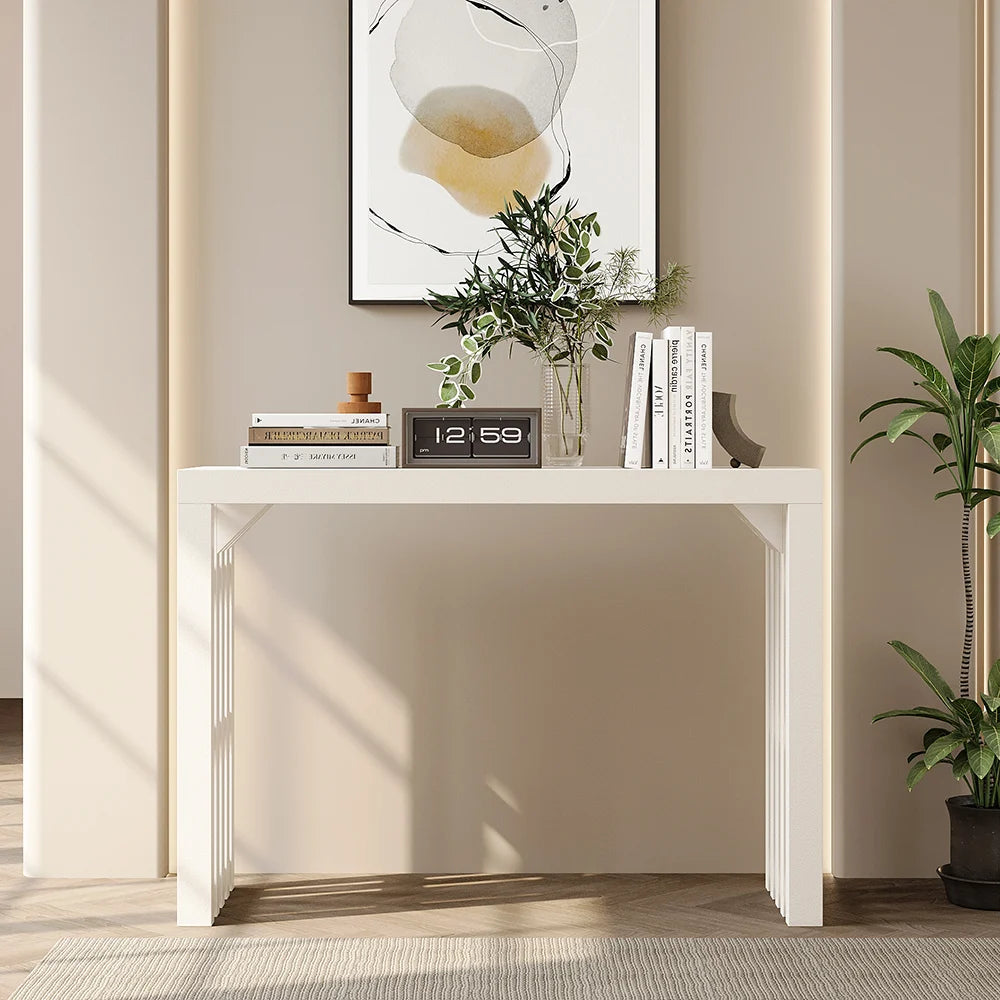 Mek White Console Table