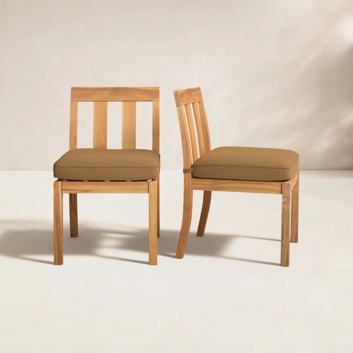 Urban Outdoor Dining Side Chair with Cushion (Set of 2)