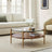 Mid-Century Art Display Round Coffee Table