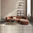 Milano Velvet Chaise Sectional Sofa