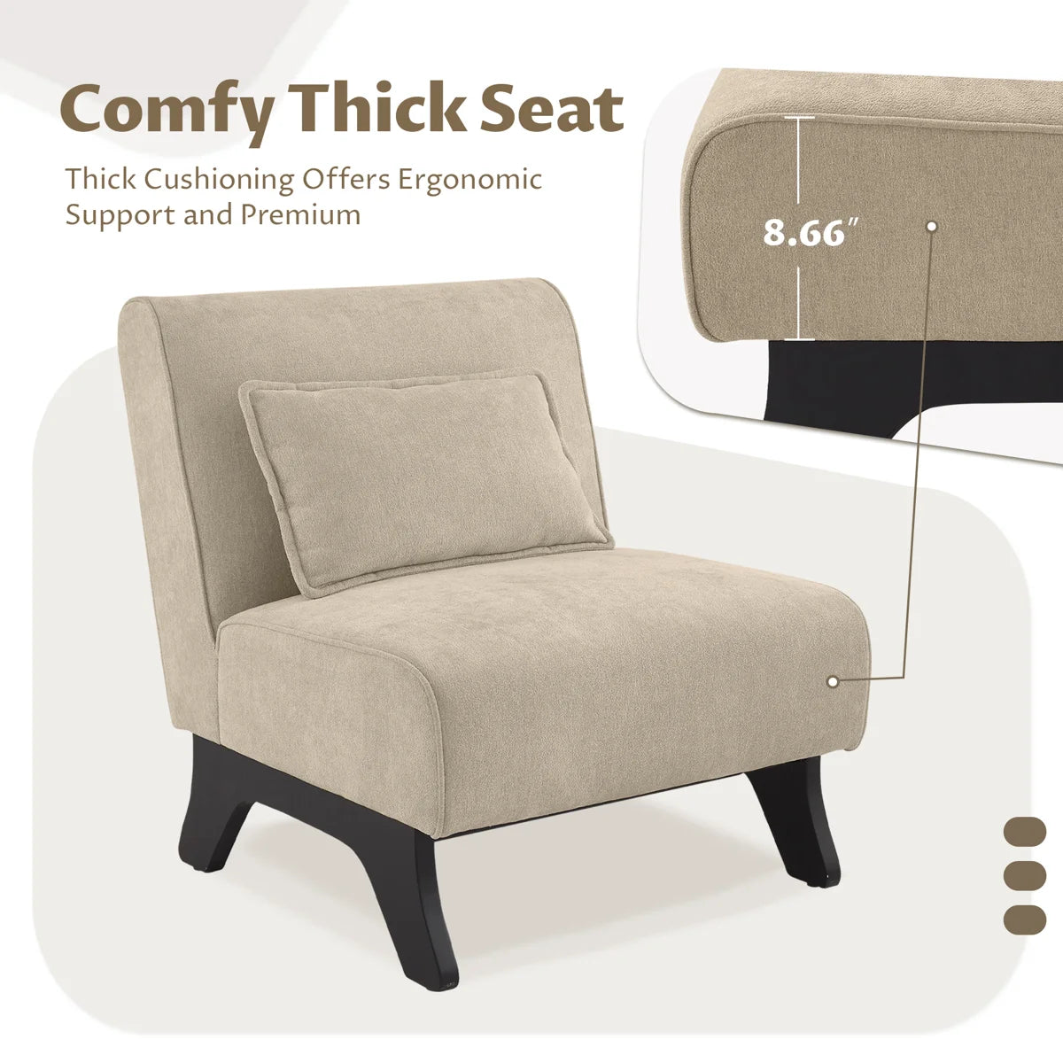 Milo Splayed-Leg Lounge Chair