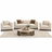 Modern Italian 5-Piece Living Room Sofa Suite (3-Seater & 2 Accent Armchairs)