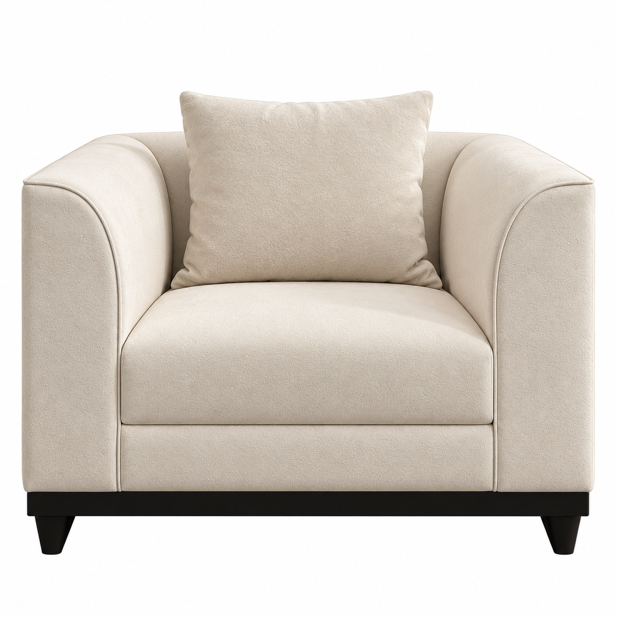 Modern Italian 5-Piece Living Room Sofa Suite (3-Seater & 2 Accent Armchairs)