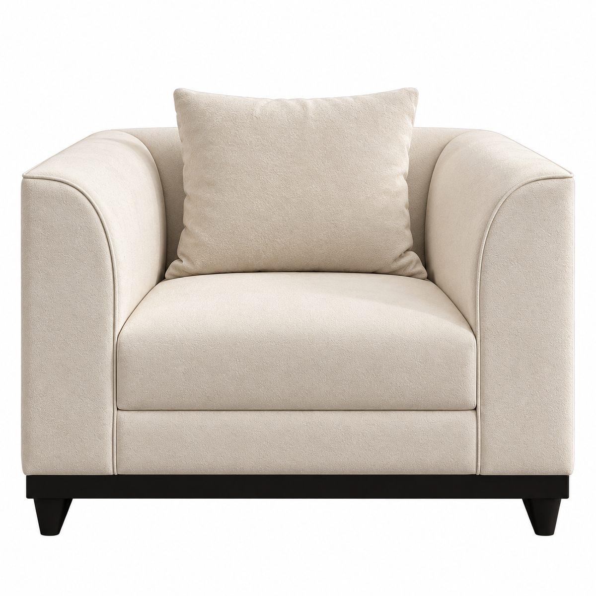 Modern Italian 5-Piece Living Room Sofa Suite (3-Seater & 2 Accent Armchairs)