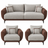 Modern Dual-Tone 5-Seater Sofa Set (3+1+1)