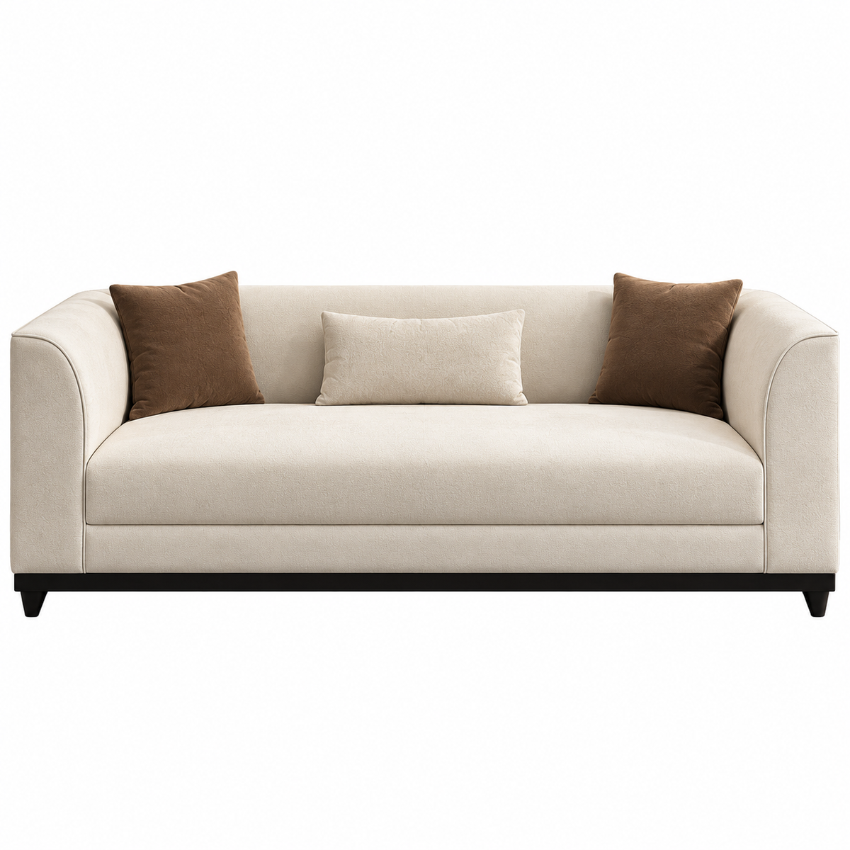 Modern Italian 5-Piece Living Room Sofa Suite (3-Seater & 2 Accent Armchairs)