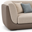 Dual-Tone Curved 3-Seater Sofa