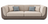 Dual-Tone Curved 3-Seater Sofa