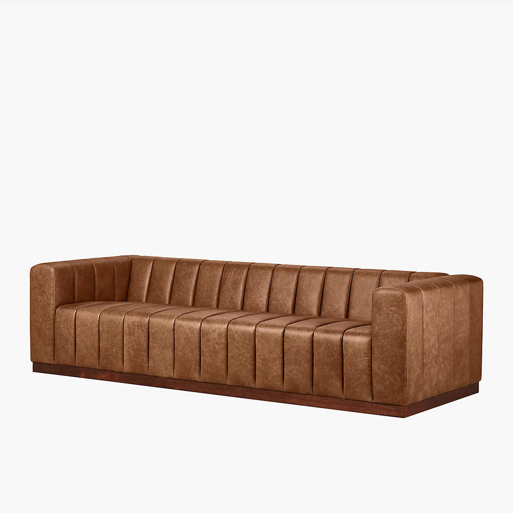 Montera Faux Leather Sofa