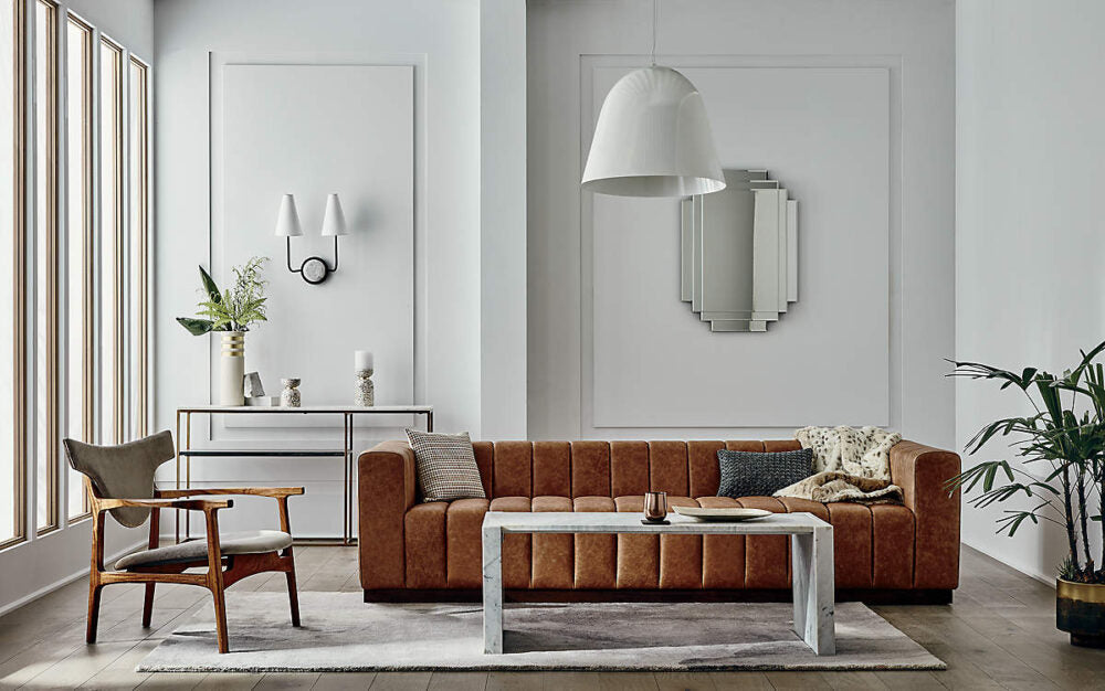 Montera Faux Leather Sofa