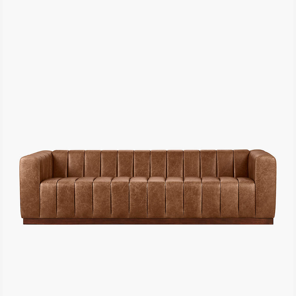 Montera Faux Leather Sofa