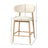 Merlin Upholstered Counter Stool with Solid Wood Frame