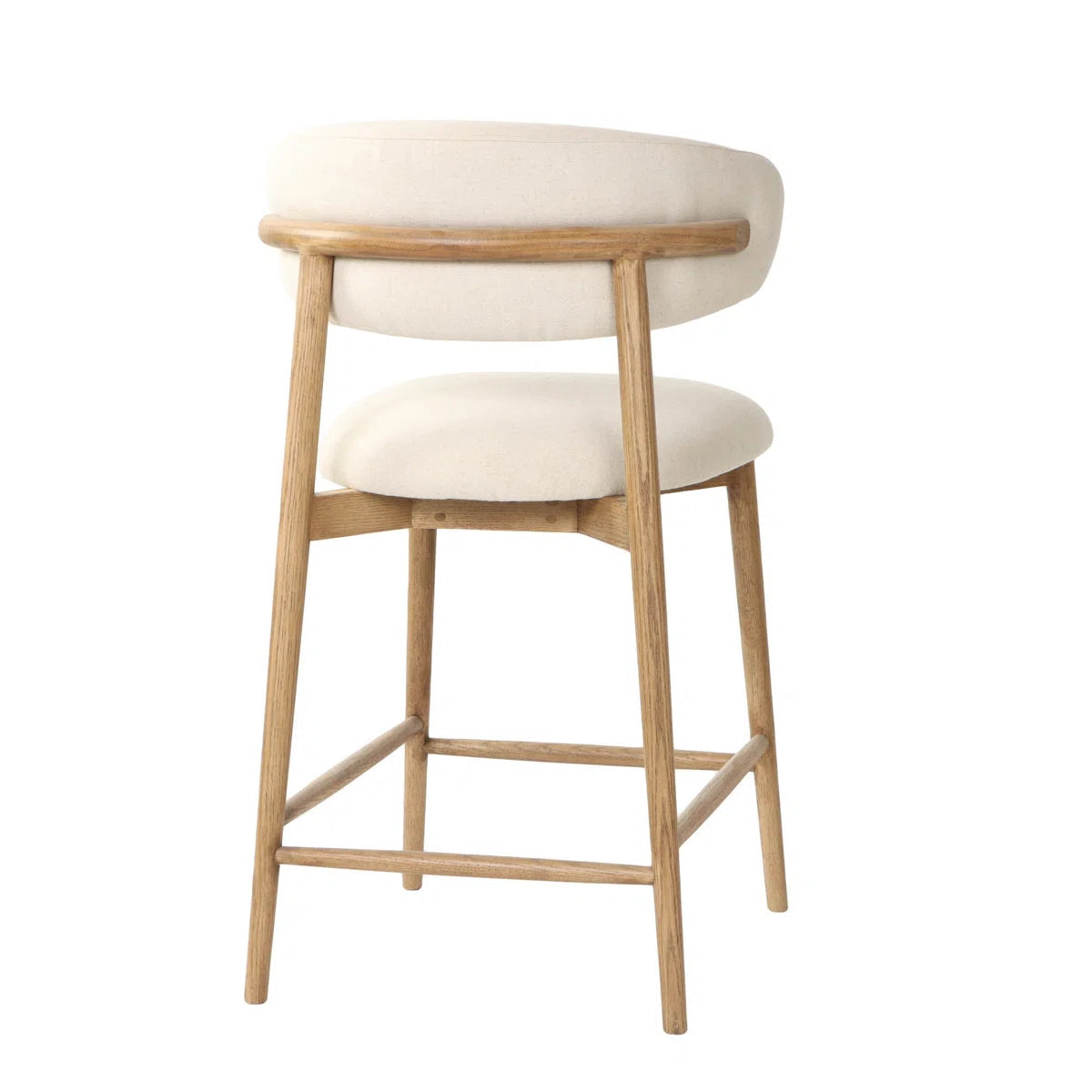 Merlin Upholstered Counter Stool with Solid Wood Frame