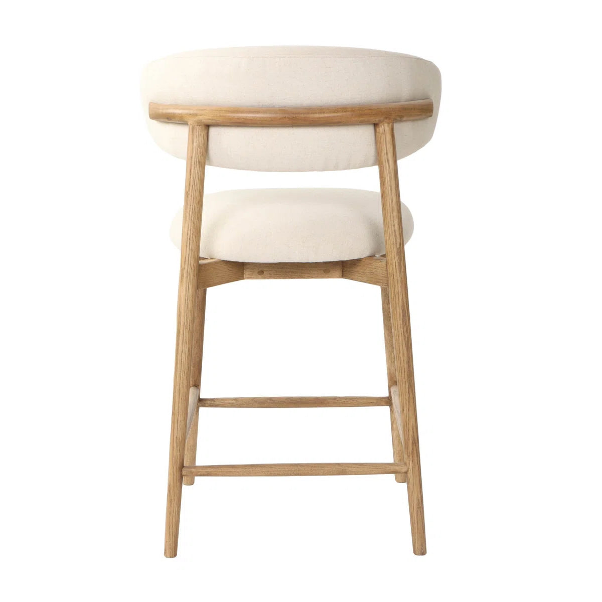 Merlin Upholstered Counter Stool with Solid Wood Frame