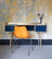 Navy & Brass Writing Desk