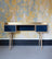 Navy & Brass Writing Desk