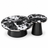 Black Marble Nesting Coffee Table Set (Set of 2)