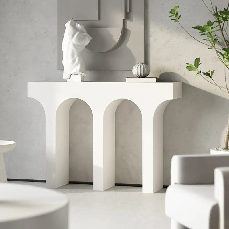 New  White Console Table