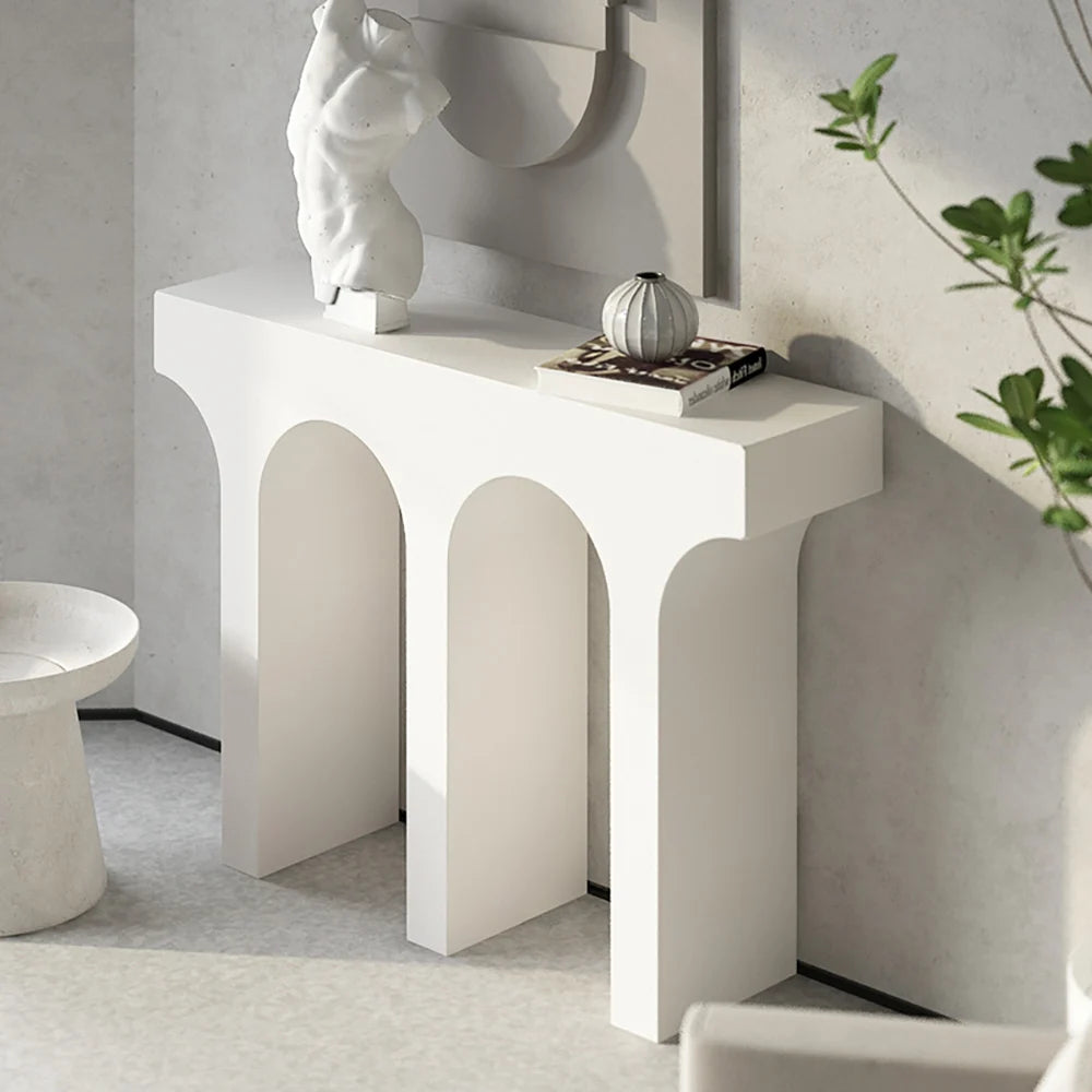 New  White Console Table