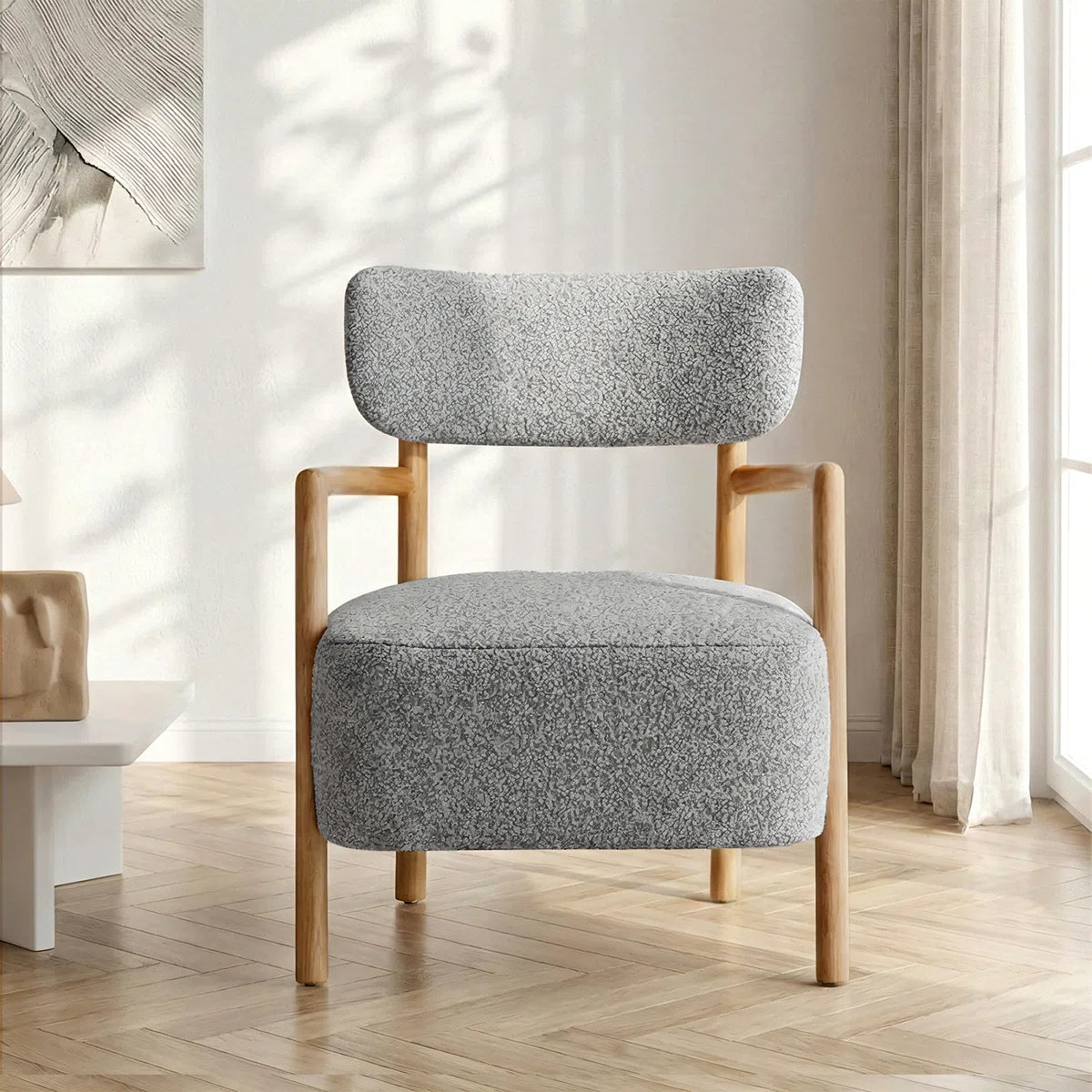 Nora Boucle Nordic Armchair