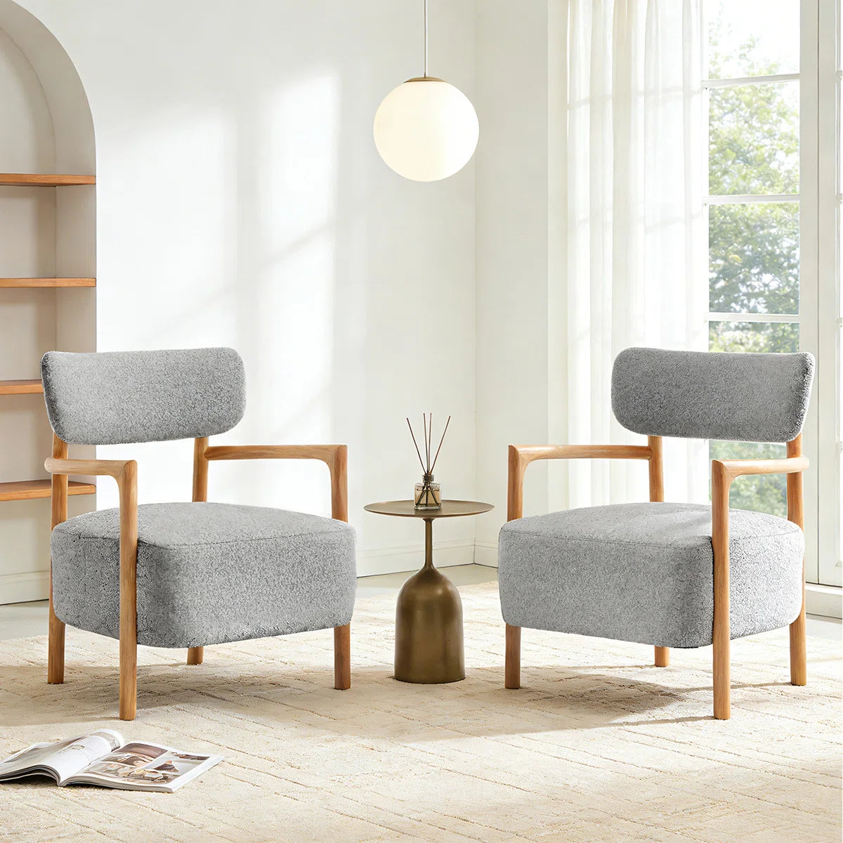 Nora Boucle Nordic Armchair