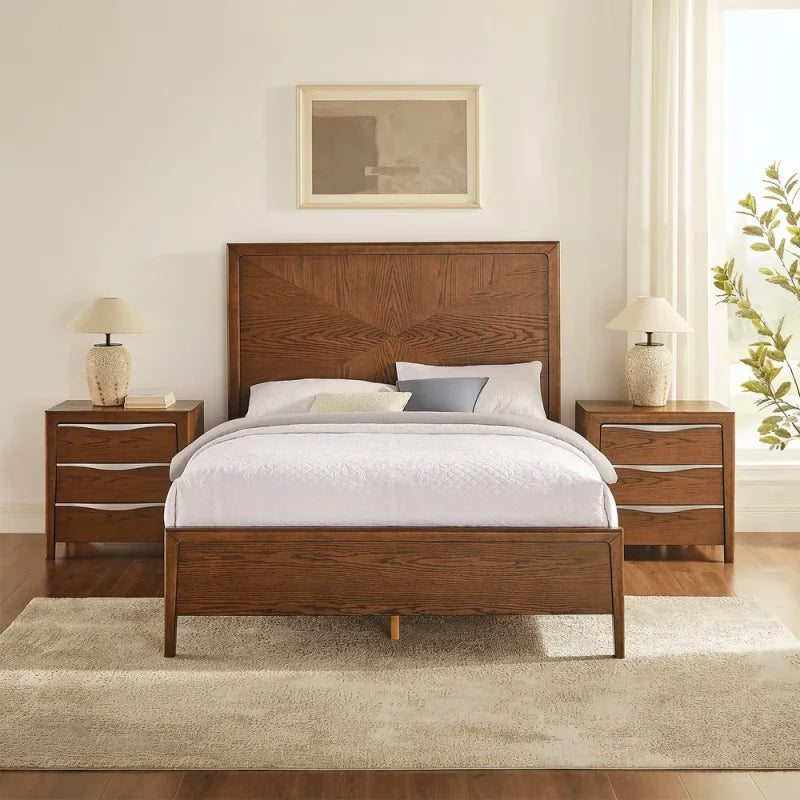 Noorin Wood Frame Bed
