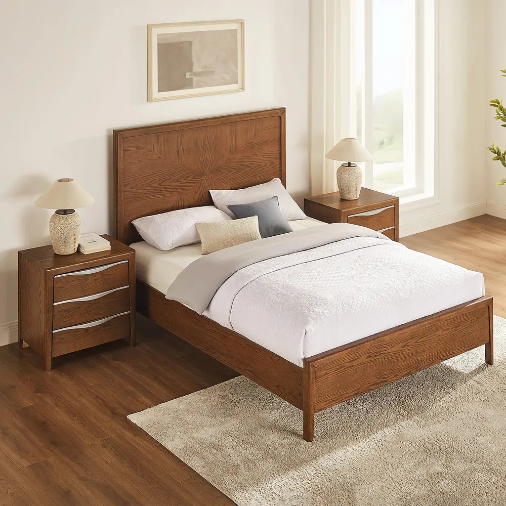 Noorin Wood Frame Bed