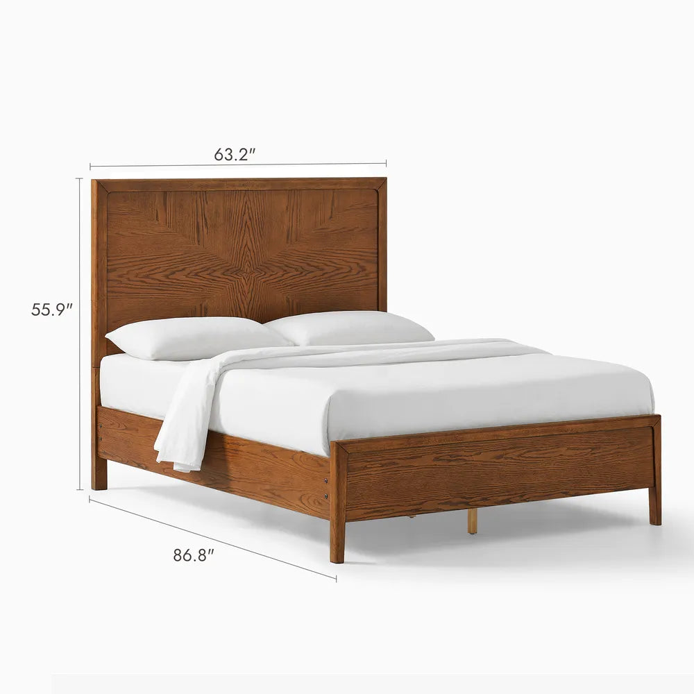 Noorin Wood Frame Bed