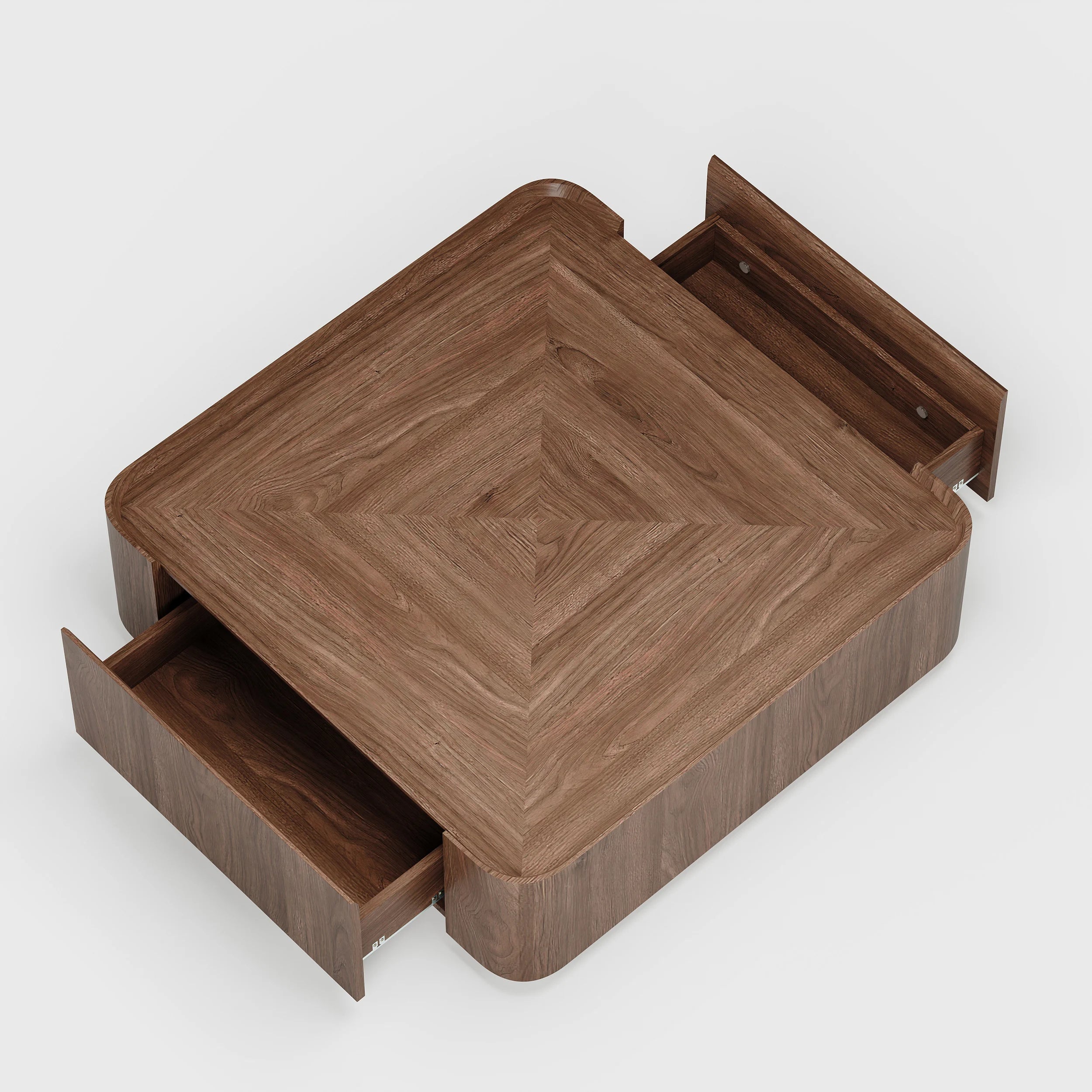 Norvella Solid Wood Square Coffee Table
