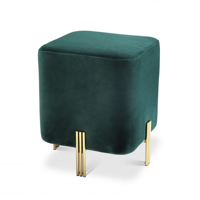 Nova Velvet Cube Footstool