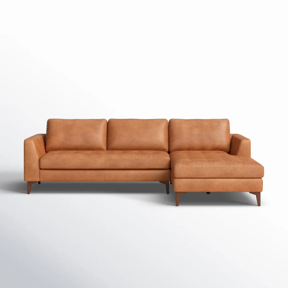 Novara -Grain Artificial Leather Sectional Sofa