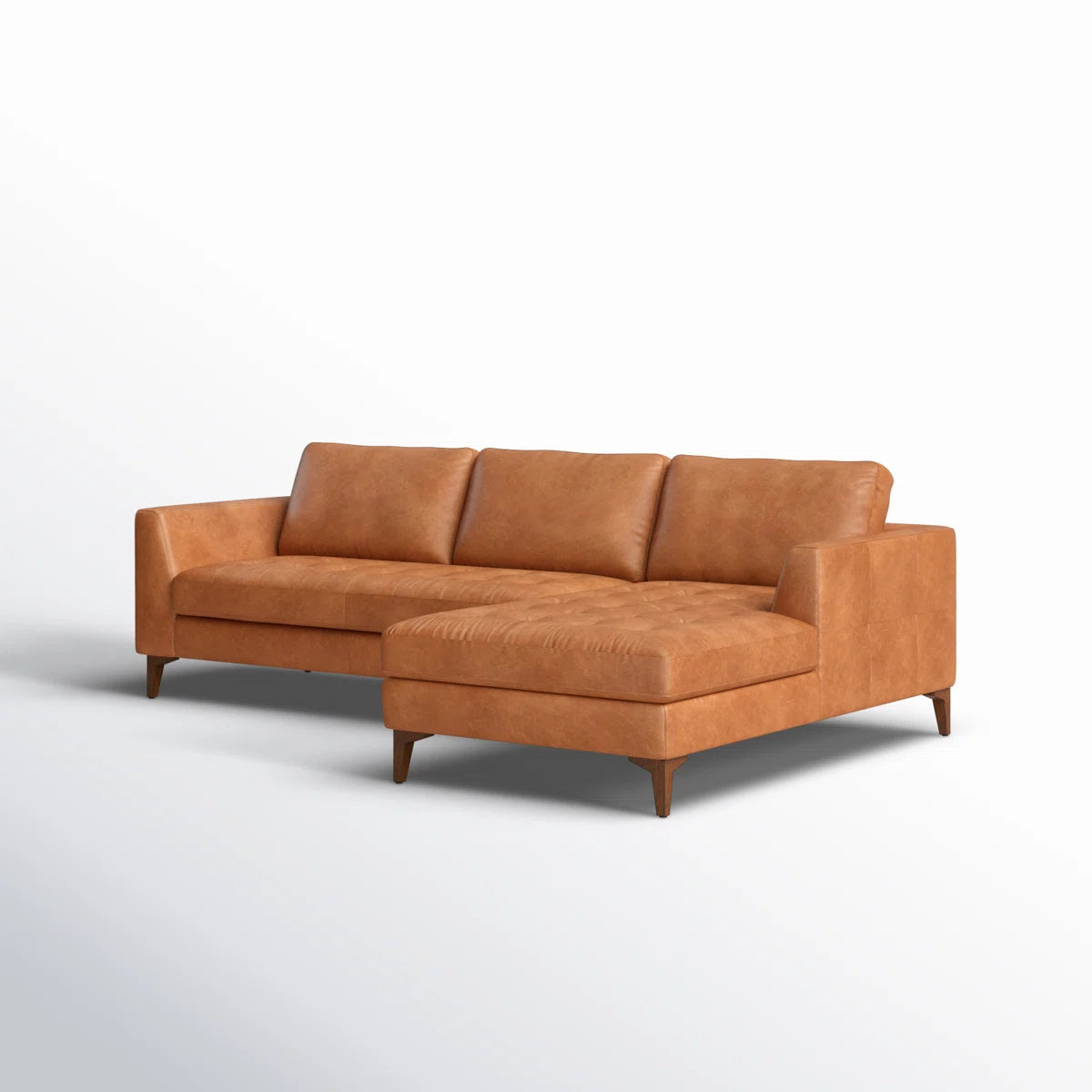 Novara -Grain Artificial Leather Sectional Sofa