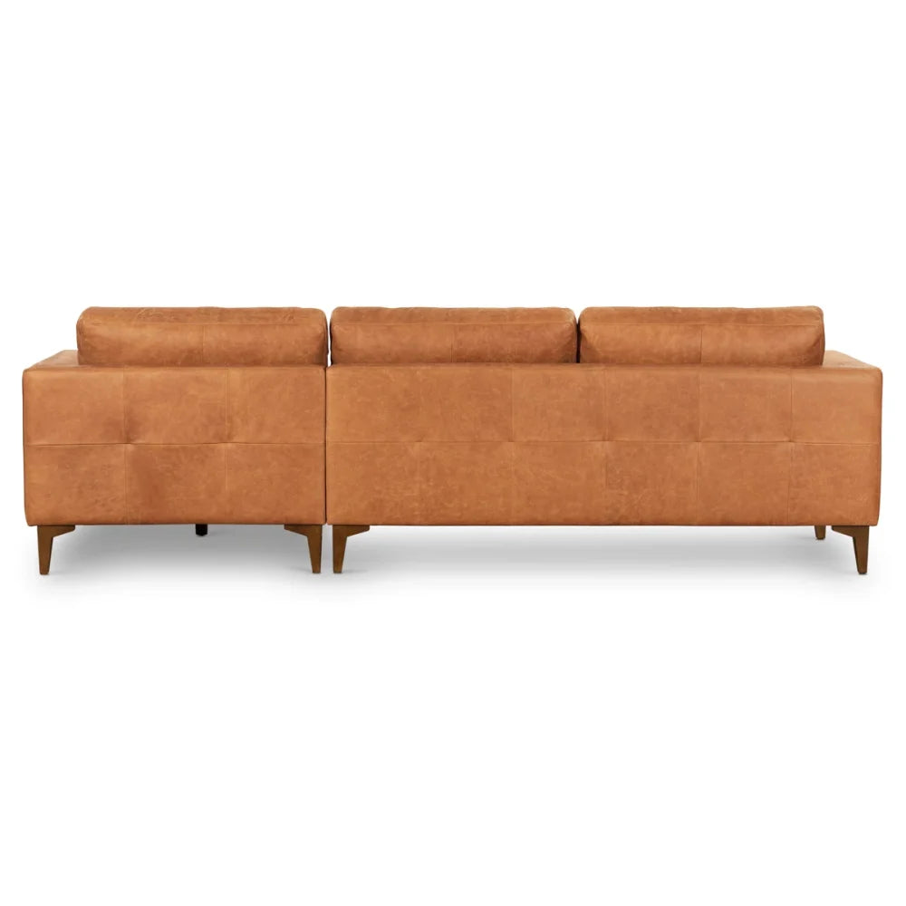 Novara -Grain Artificial Leather Sectional Sofa