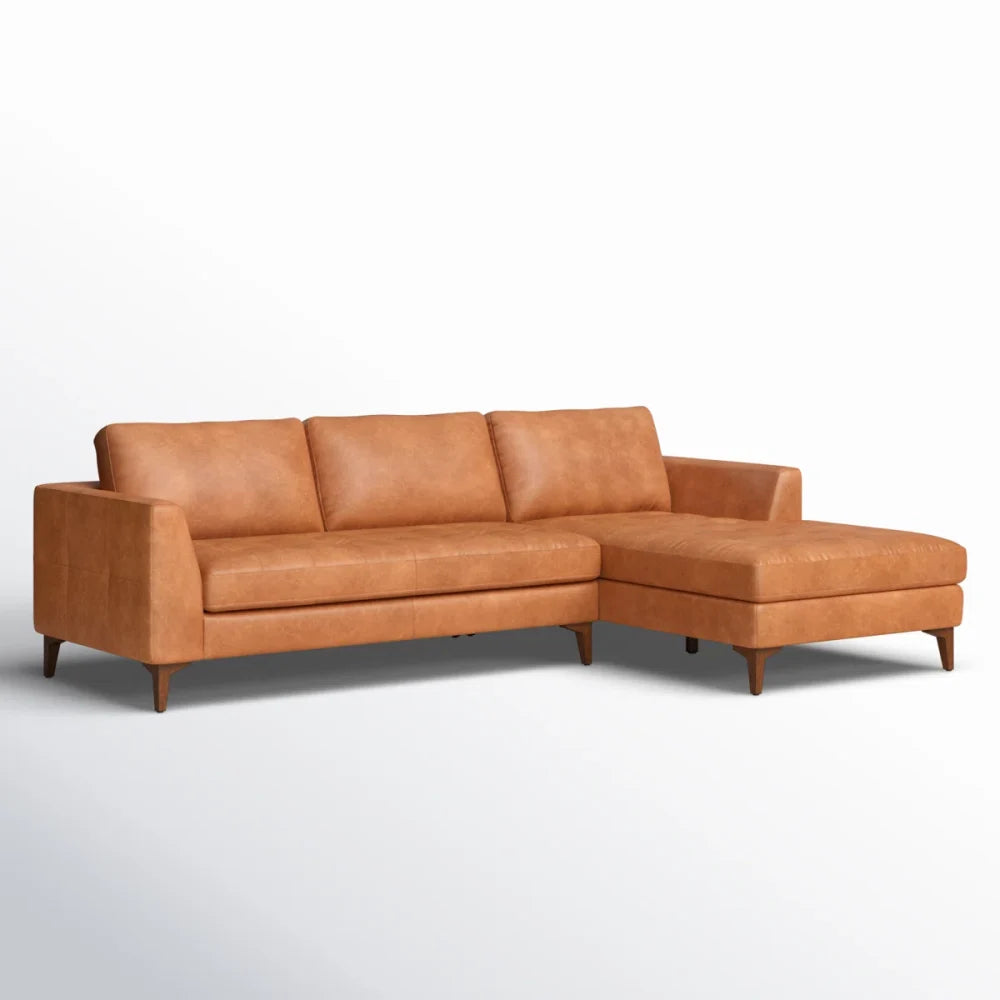 Novara -Grain Artificial Leather Sectional Sofa