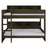 Olivea Dark Olive Wooden Bunk Bed with Storage