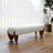 Ottoman with Wooden Legs