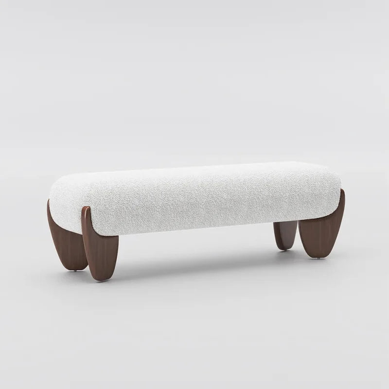 Ottoman with Wooden Legs