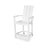 White Modern Adirondack Bar Stool