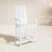 White Modern Adirondack Bar Stool