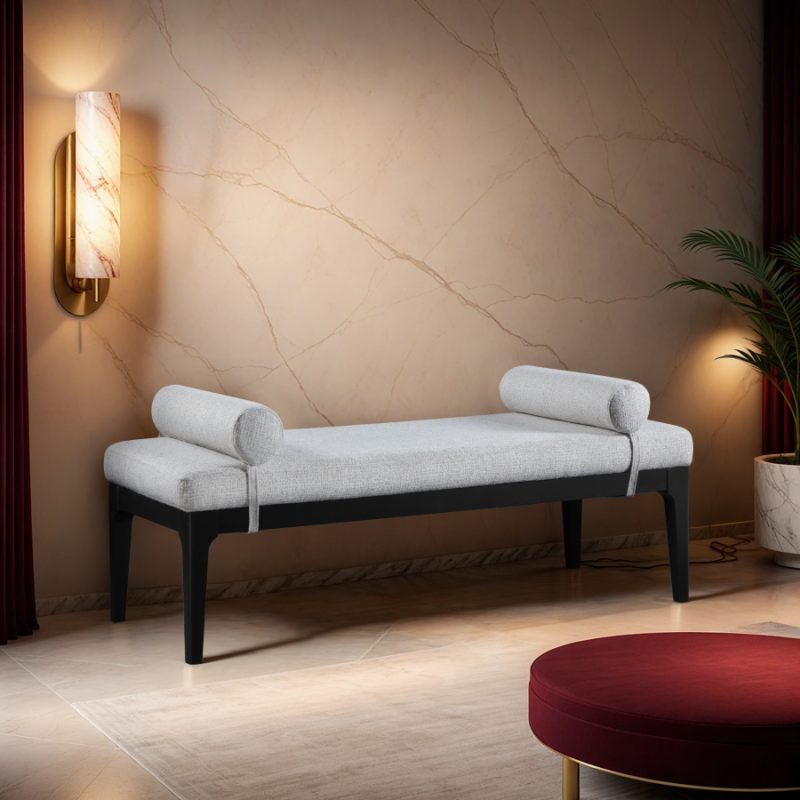 Penelope Linen Upholstered Bench