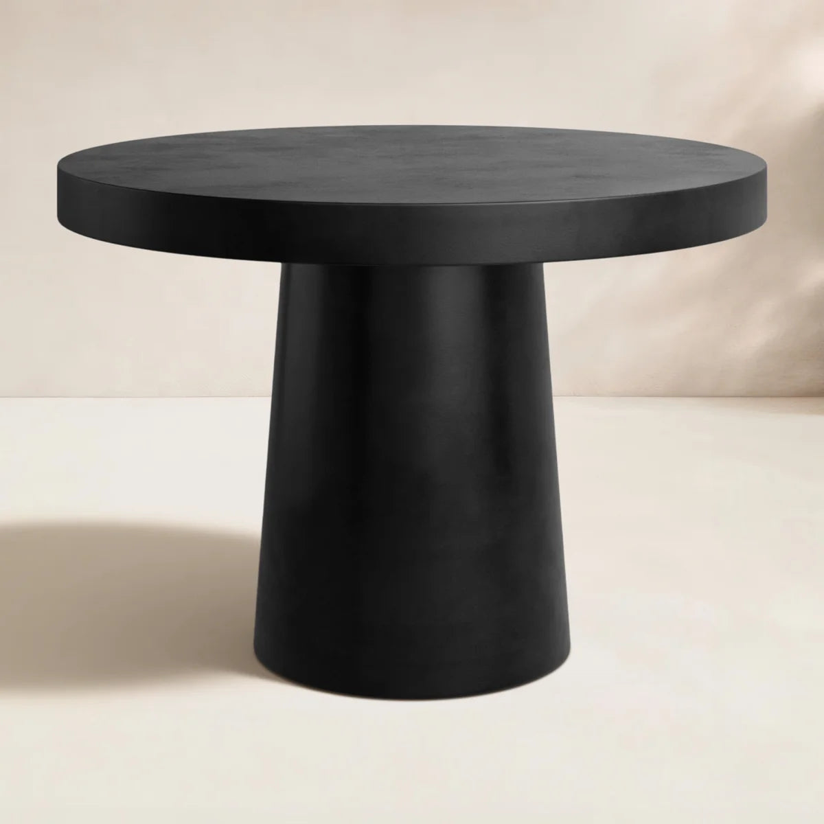 Black Rounded Dining Table