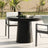 Black Rounded Dining Table