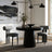Black Rounded Dining Table