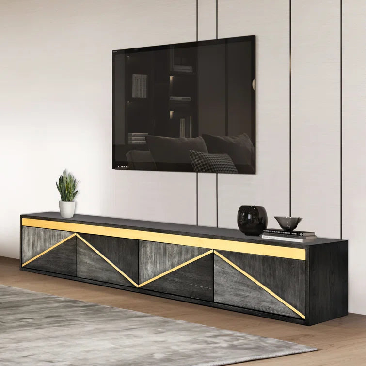 Push-to-Open TV Stand