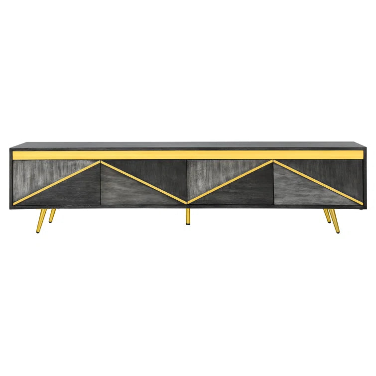 Push-to-Open TV Stand