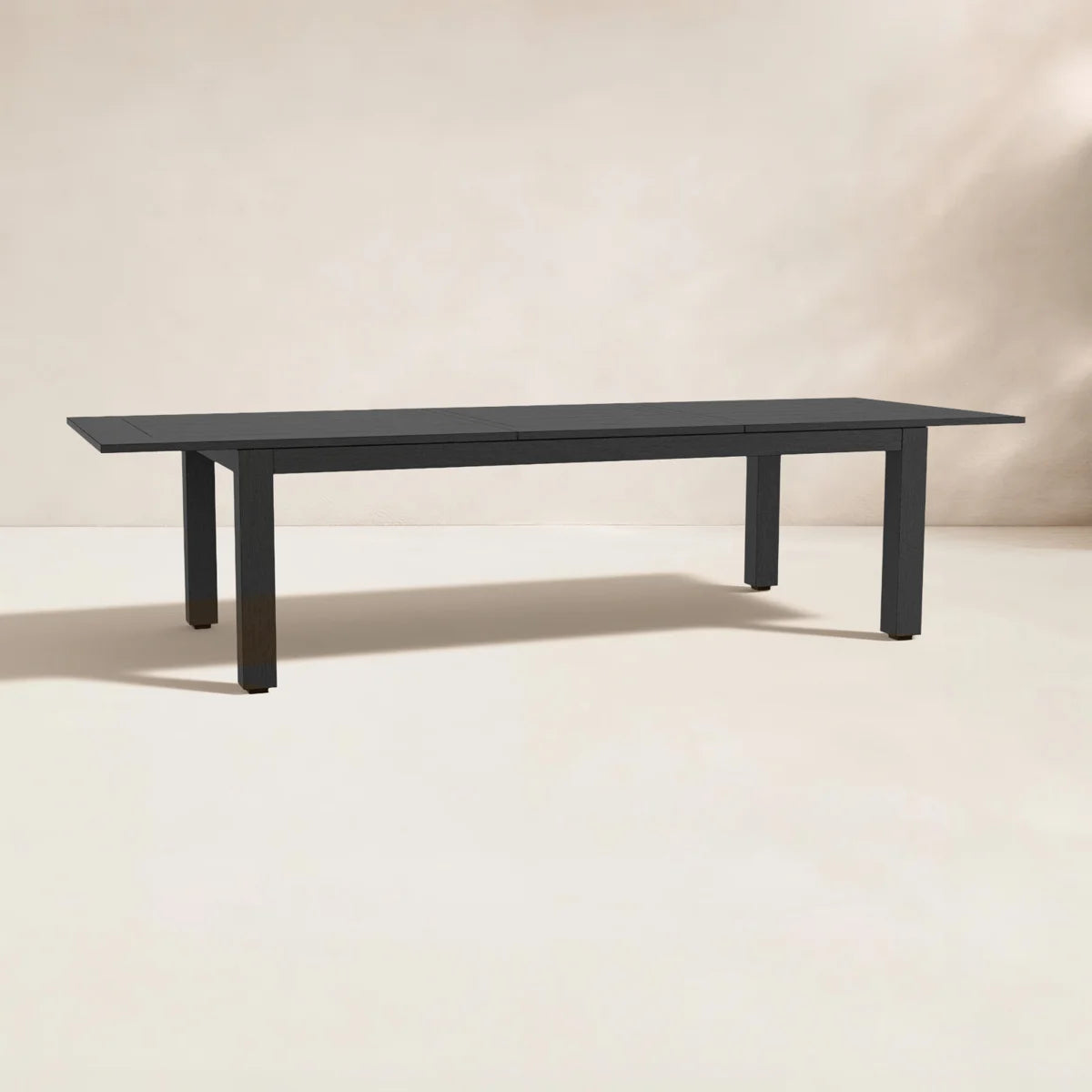 Extendable Powder Coated Aluminum Outdoor Dining Table